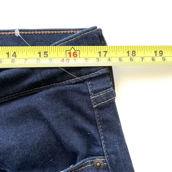 Levis Denim Women’s Curvy Bootcut Jeans Mid Rise Dark Blue Stretch - Picture 6 of 12